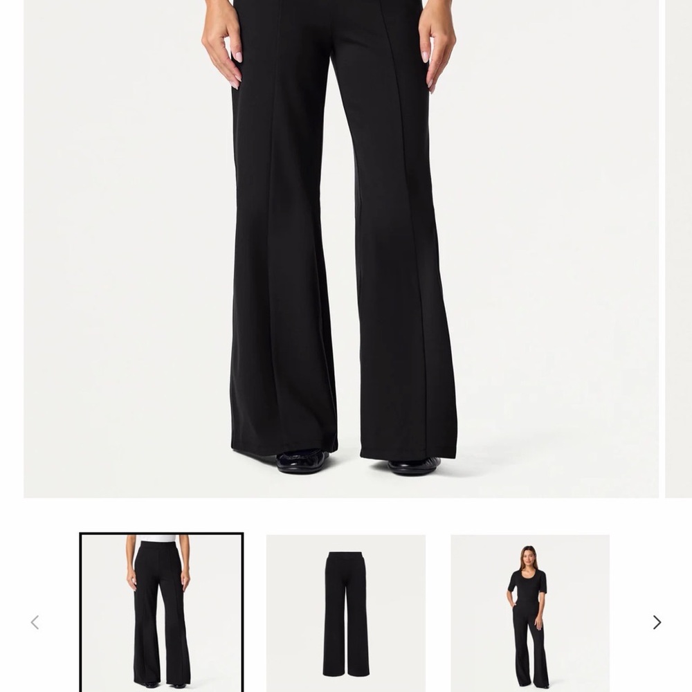 Jaanuu Black wide leg Women's Pants